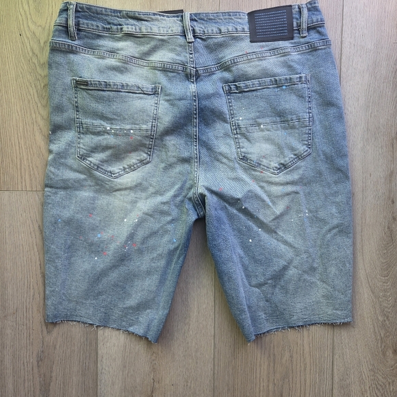 Serenede Blue Jean Shorts for Men - Picture 2 of 3